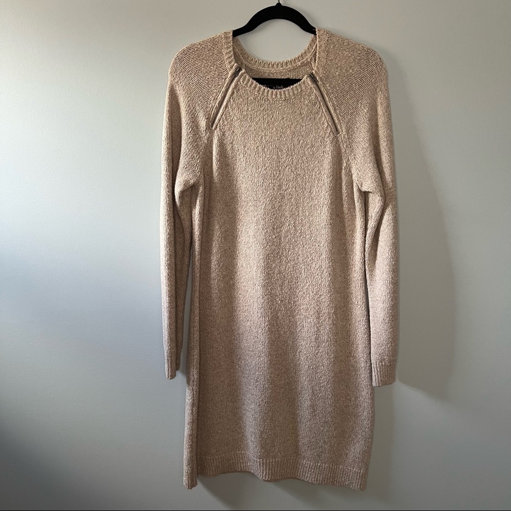 Abercrombie and Fitch Cream Long Knit Dress